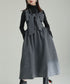 Bow Strap Wool Dress